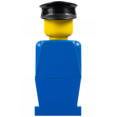 legoland - blue torso blue legs black hat