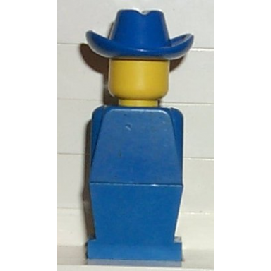 legoland - blue torso blue legs blue cowboy hat