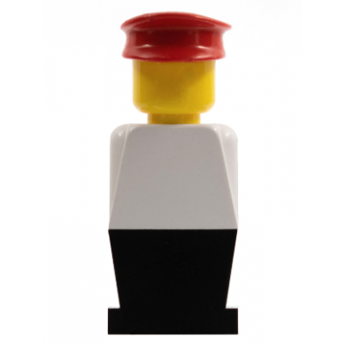 legoland - white torso black legs red hat