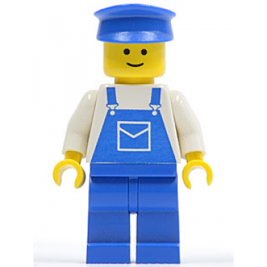 overalls blue with pocket blue legs blue hat