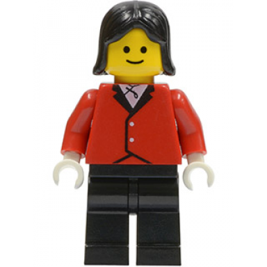 red riding jacket - black legs black female hair