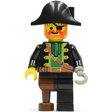 captain red beard - plain pirate hat