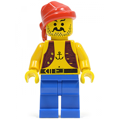 pirate anchor dark purple vest blue legs red bandana