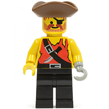pirate shirt with knife black legs brown pirate triangle hat