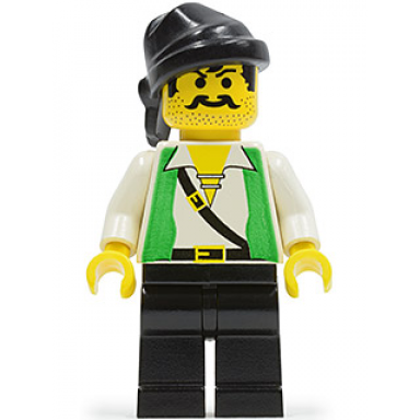 pirate green vest black legs black bandana