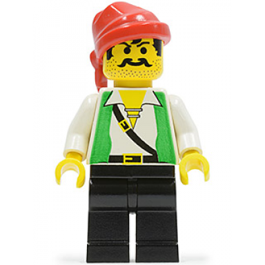 pirate green vest black legs red bandana