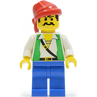 pirate green vest blue legs red bandana
