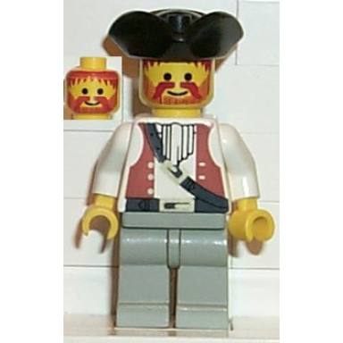 pirate brown vest ascot light gray legs black pirate triangle hat