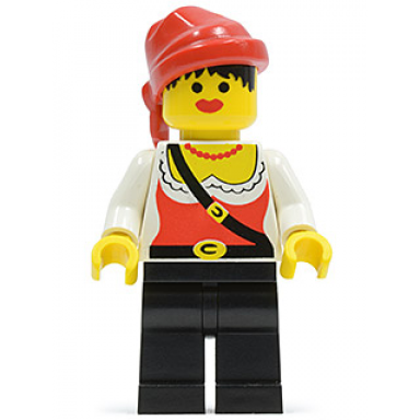 pirate female black legs red bandana