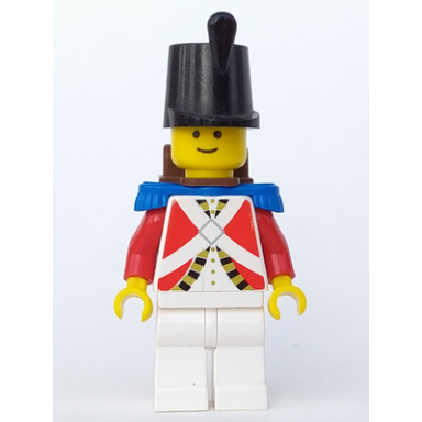 imperial guard with blue epaulettes and brown backpack non-opening
