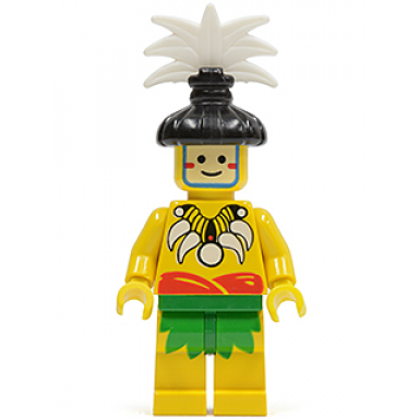 islander king with black hair-piece