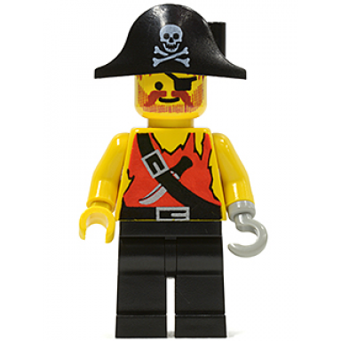 pirate shirt with knife black legs black pirate hat with skull