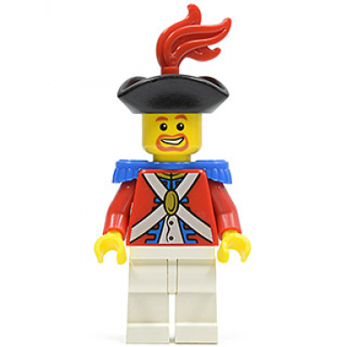 imperial soldier ii - officer with red plume brown beard