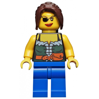 pirate female blue legs