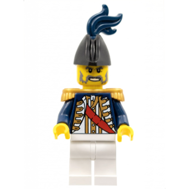 imperial soldier ii - captain pearl gold epaulettes dark blue plume