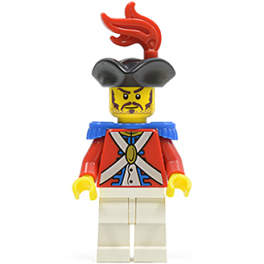 imperial soldier ii - officer with red plume long moustache