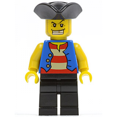 pirate blue vest black legs tricorne hat