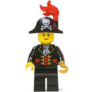 captain bicorne hat with skull and plume undetermined eyebrows