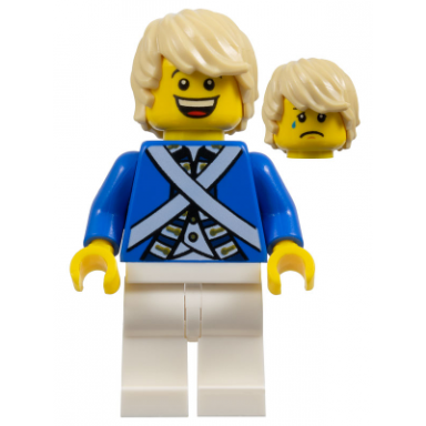 bluecoat soldier 7 - tousled hair head 6123714