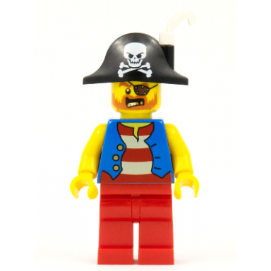 pirate captain - white plume feather