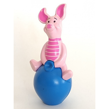 duplo figure winnie the pooh piglet on blue balloon
