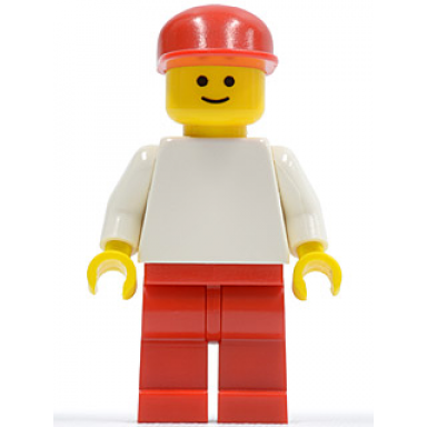 plain white torso with white arms red legs red cap