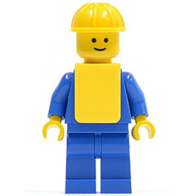 plain blue torso with blue arms blue legs yellow construction helmet yellow vest
