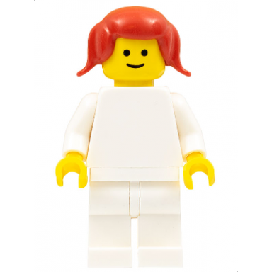 plain white torso white hips and legs red pigtails hair homemaker child