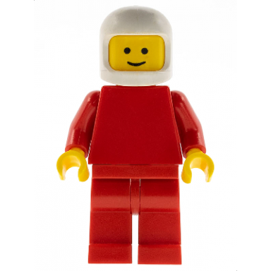plain red torso with red arms red legs white classic helmet