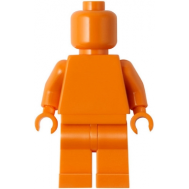 plain orange torso orange legs orange head monochrome