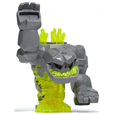 geolix with 3 crystals on back rock monster