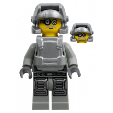 power miner - brains gray outfit