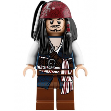 captain jack sparrow filigree vest - white open shirt