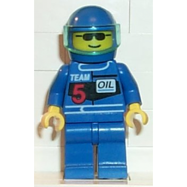 racing team 5 blue helmet trans-light blue visor