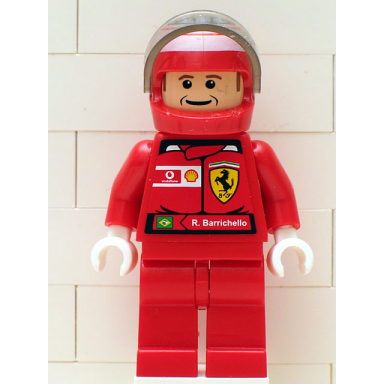f1 ferrari - r barrichello with helmet printed - with torso stickers