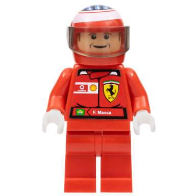 f1 ferrari - f massa with helmet printed - with torso stickers