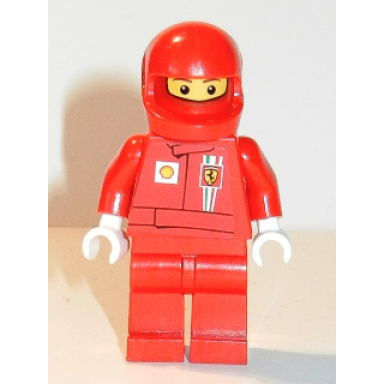 f1 ferrari pit crew member - with torso stickers on front and back