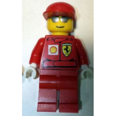 f1 ferrari engineer - with shell torso stickers white hands