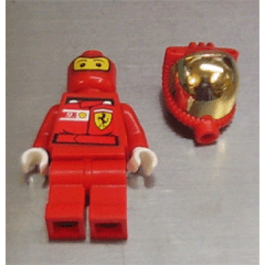 f1 ferrari pit crew member fuel - with torso stickers