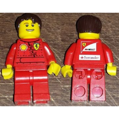 f1 ferrari pit crew mechanic - with torso stickers