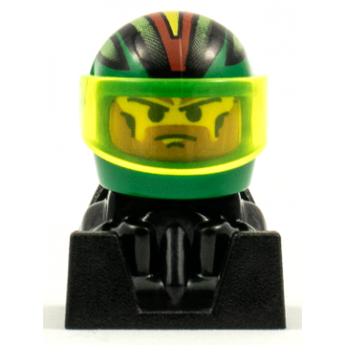 off road racer - green and black