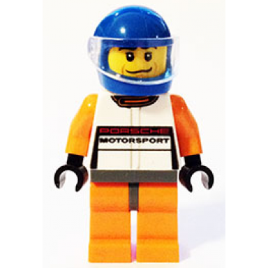 porsche 911 gt driver - blue helmet