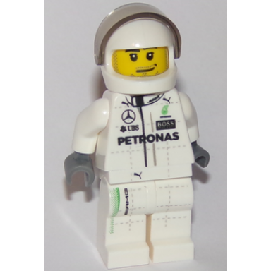 mercedes f1 w07 hybrid driver - white helmet