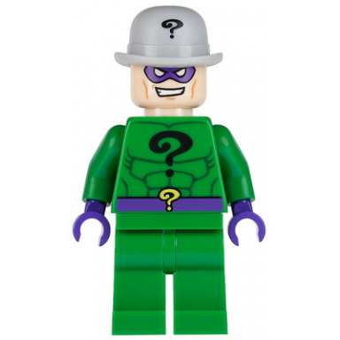 the riddler - light bluish gray bowler hat