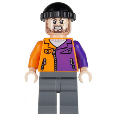 two-faces henchman orange and purple - beard