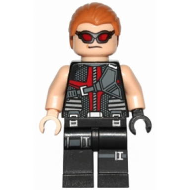 hawkeye - black and dark red suit medium nougat hair