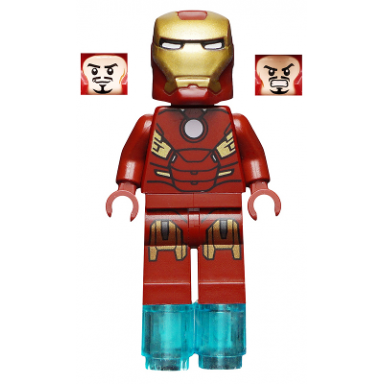 iron man - mark 7 armor small helmet visor foot repulsors
