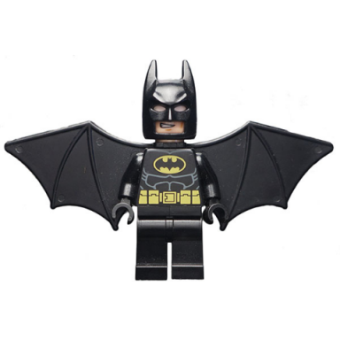 batman - black wings white headband