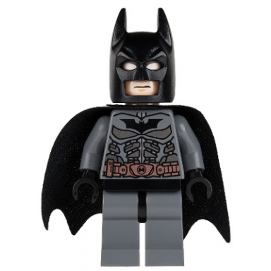 batman - dark bluish gray suit with copper belt