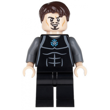 tony stark - black and dark bluish gray jumpsuit